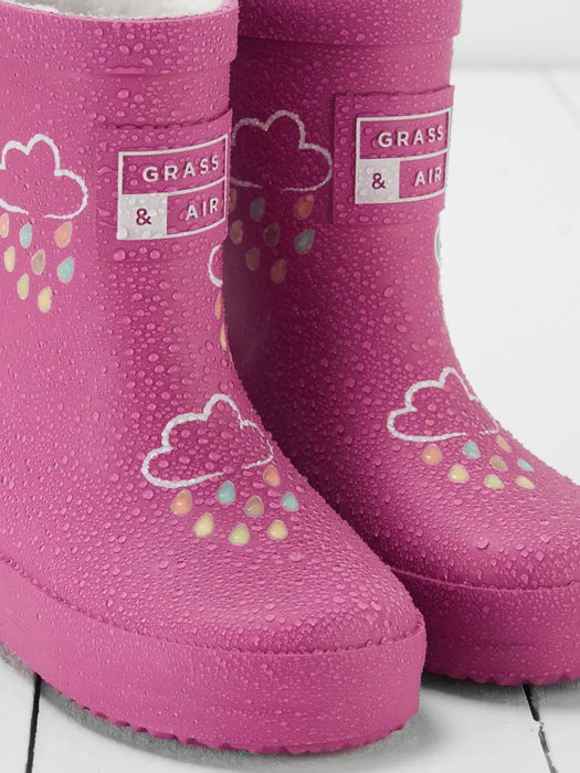 Orchid Pink Colour-Changing Kids Wellies