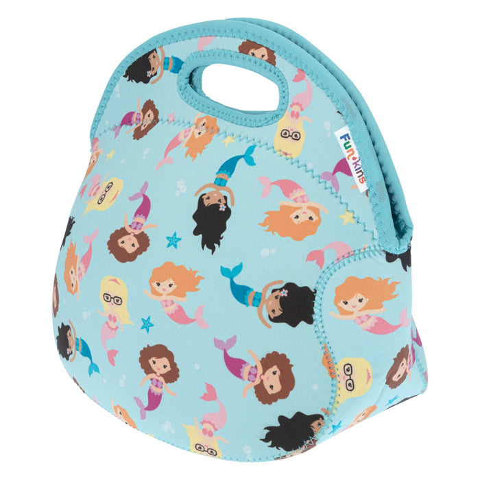 Large, Machine Washable Lunch Bag for Kids - Mermaids