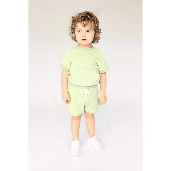 Pistachio Towelling Cotton Summer Tracksuit Unisex