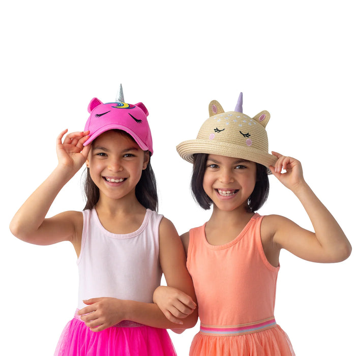 Kids UPF50+ 3D Cap - Unicorn