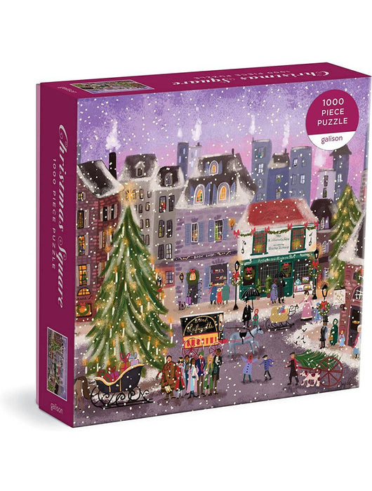 Joy Laforme Christmas Square 1000 Piece Puzzle in Square Box