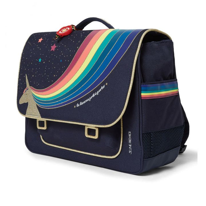 Unicorn Midi School Bag | Navy blue