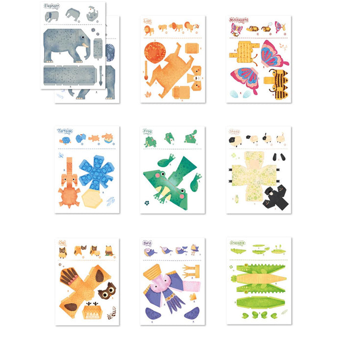 Kids Origami Animals Craft Kit – 10pcs