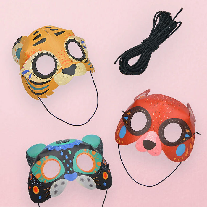 3D Origami Animal Paper Masks – Ages 5+