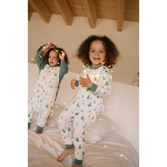 Organic Cotton Two-Piece PJ Set - Twinkle Trees