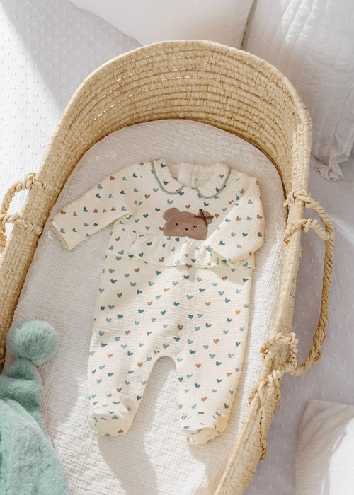 Padded footed one-piece newborn