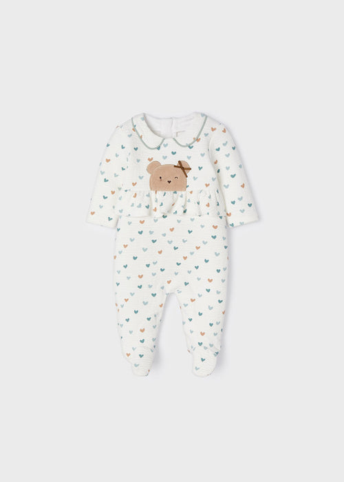 Padded footed one-piece newborn