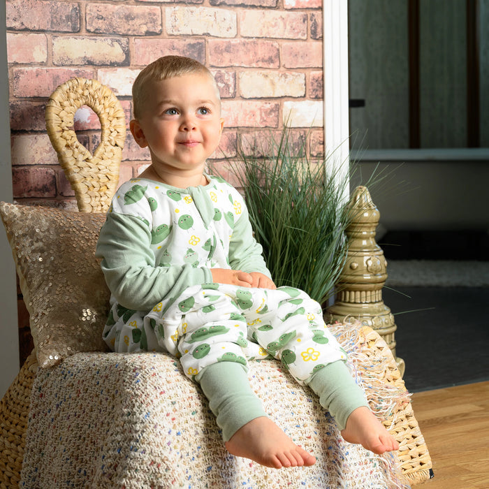 Sleep Suit with Sleeves - Naught Peas 0.5T