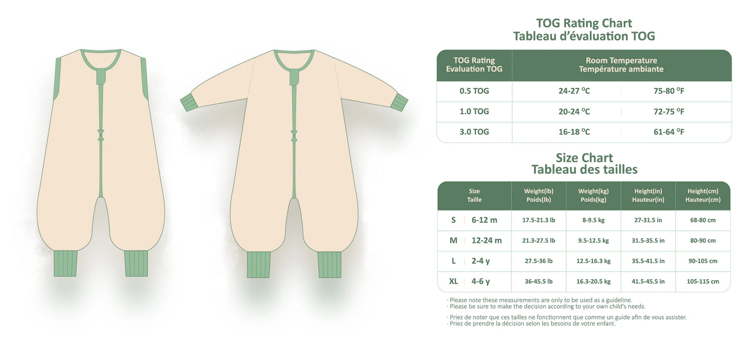 Sleep Suit with Sleeves - Naught Peas 0.5T