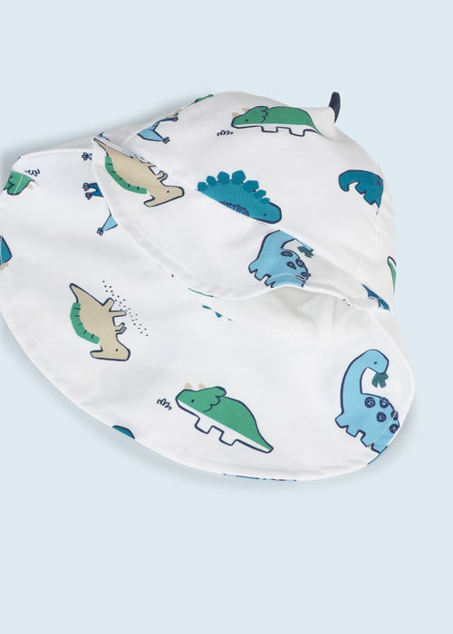 Print hat with sun protection newborn