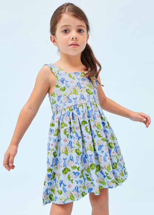 Printed Sustainable Cotton Dress Girl