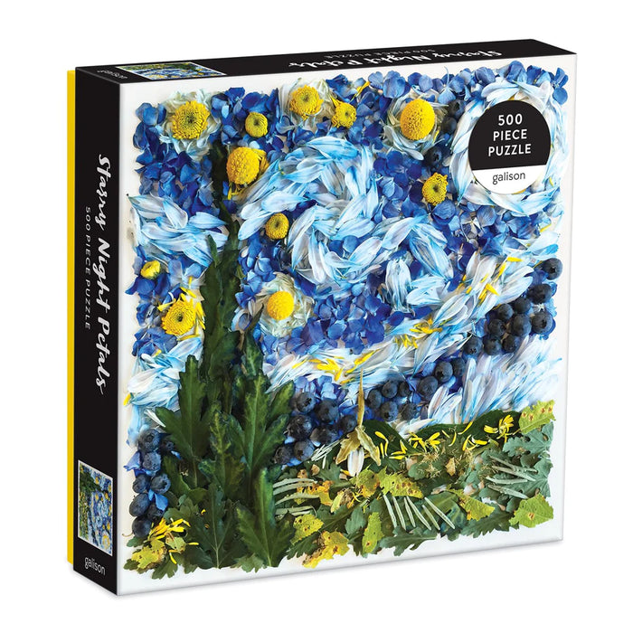 Starry Night Petals 500 Piece Jigsaw Puzzle