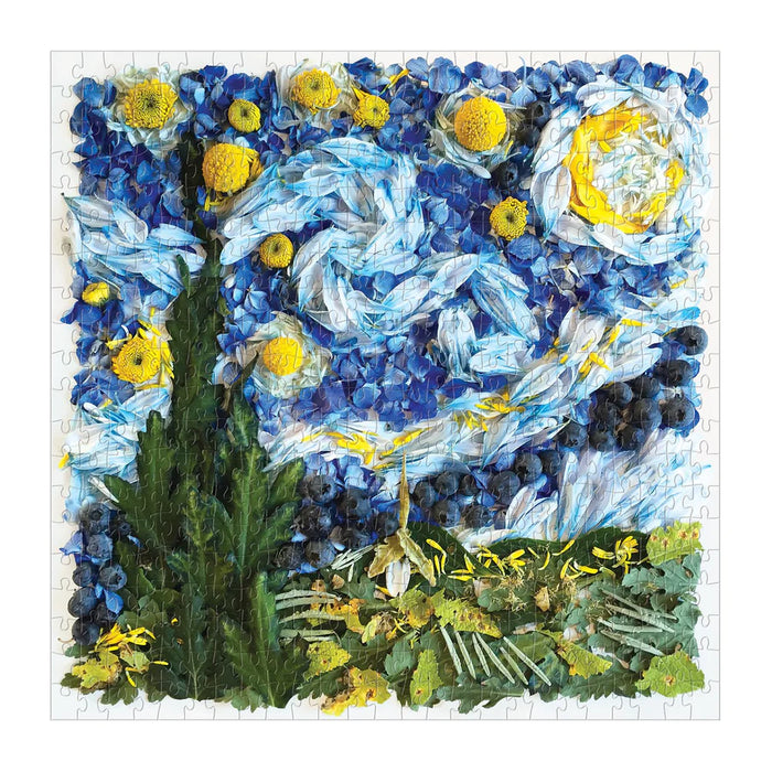 Starry Night Petals 500 Piece Jigsaw Puzzle