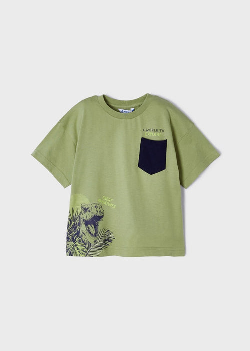 Sustainable cotton print T-shirt boy