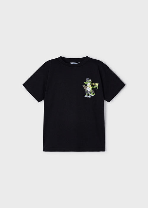 Sustainable cotton print T-shirt boy