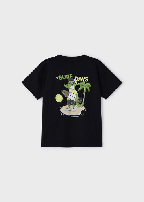 Sustainable cotton print T-shirt boy