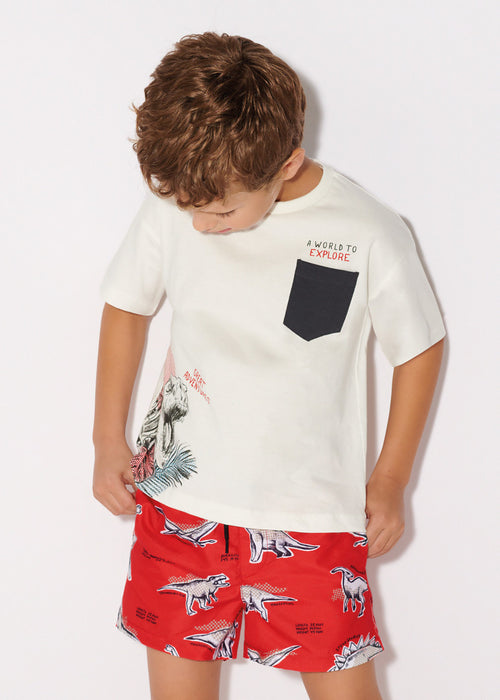 Sustainable Cotton T-shirt Skater Fit Boy