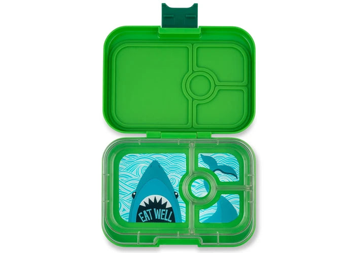 Yumbox Panino Bamboo Green With Shark Tray